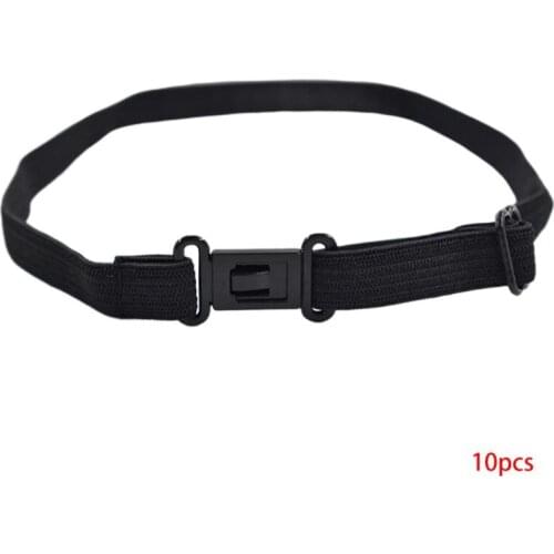 10Pcs DIY Accessories Bow Tie Adjustable Belt Elastic Strap Extender with Clip