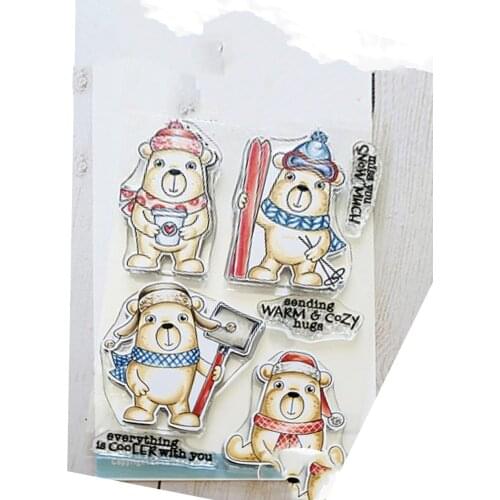 11x16 animal Transparent Clear Rubber Stamp Sheet Cling Scrapbooking Photo Album PaperCard DIY Craft