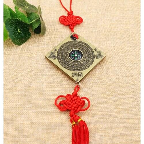 Kaiguang Eight Diagrams fengshui 2-inch compass, car interior decoration, Home Decoration pendant, small compass