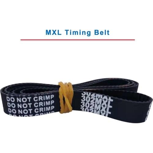 2pcs MXL Timing Belt model-288/290/290.4/292/297/298/302/304/312/317.6MXL Transmission Belt Width 6/10mm For MXL Timing Pulley