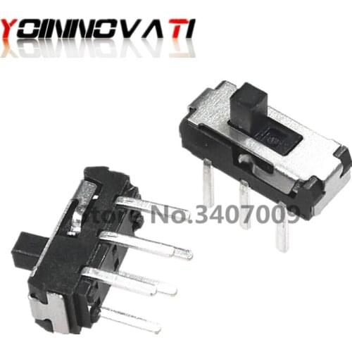 200pcs MSS22D18 MINI Miniature DIP Slide Switch 2P2T 6Pin for DIY Electronic Accessories MSS-22D18
