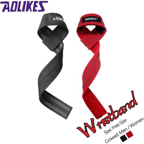 AOLIKES 2Pcs/Lot Sport Wrist Support Professional Adjustable Weight Lifting Bodybuilding Wristband Gym Strap Protection Wrist