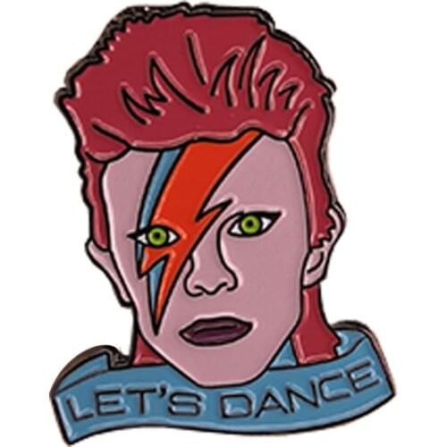 David Bowie Pin Badge brooch