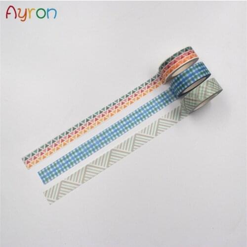 15mm X 10m Lattice diamond Decorative Washi Tape DIY Scrapbooking Masking Tape School Office Supply