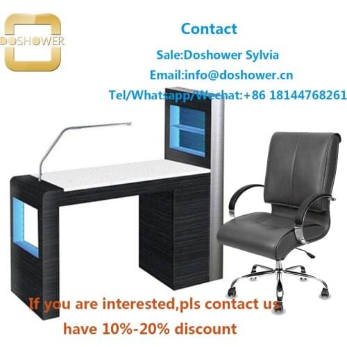 Doshower DS-W1775 nail tables beauty salon manicure with manicure nail salon for nail table manicure table modern LED