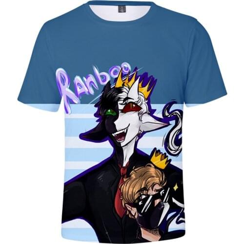 Ranboo 3D Printed T-shirts Women/Men Fashion Summer Short Sleeve Tshirts Hot Sale Casual Streetwear Clothes