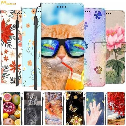 Butterfly Cute Leather Phone Case For OPPO Realme C20 Book Style Wallet Flip Case Etui For Realme C21 C12 C11 Cover RealmeC20