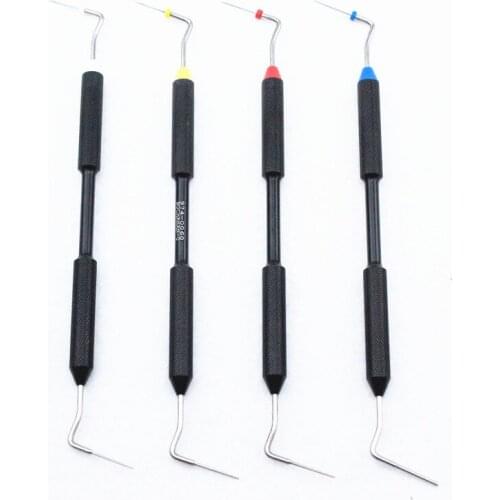 4 Size Dental Hand Plugger Fill Obturation NiTi Tips Gutta Percha Flat dental tools