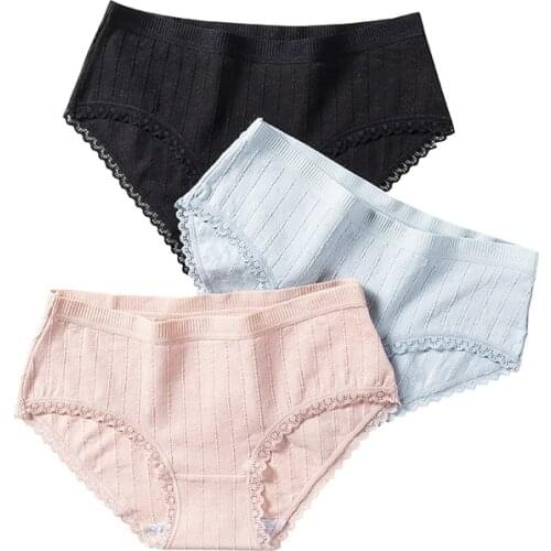 New Product Intimates Cotton Womens Panties Non-trace Seamless Underwear Ms In Waist Sexy Natural Cotton Briefs