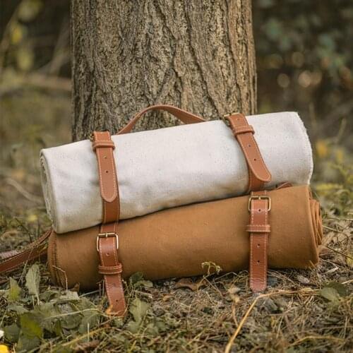 Picnic Blanket Solid Color Portable Beach Foldable Waterproof Blanket Travel Outdoor Sleeping Tent Hiking Mat Sand Beach Mat