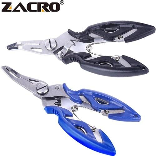 Zacro Fishing Plier Scissor Braid Line Lure Cutter Hook Remover Tackle Tool Cutting Fish Use Tongs Scissors Fishing Pliers