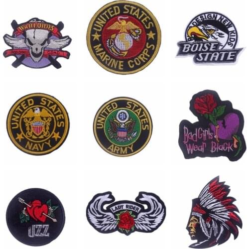 Fashion Animal Punk Patch For Jacket Accessories Applique Decor Heat-Adhesive Clothing Patches Iron on Patches For Clothing DIY