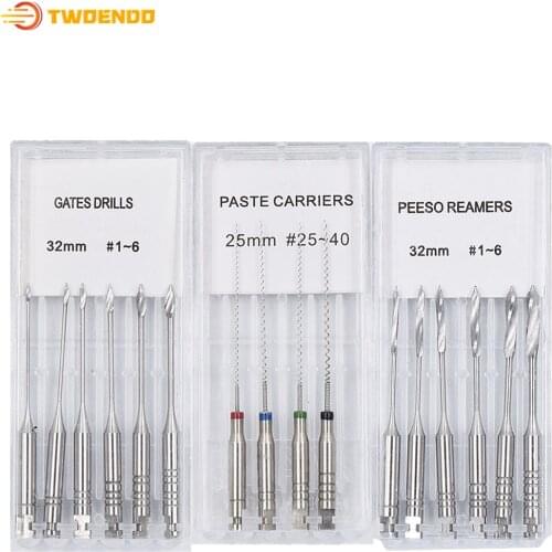 Dental Dentistry Paste Carriers Gates Drills Peeso Reamers Endodontic Reamers Drill Burs Endo Files Dentist Materials