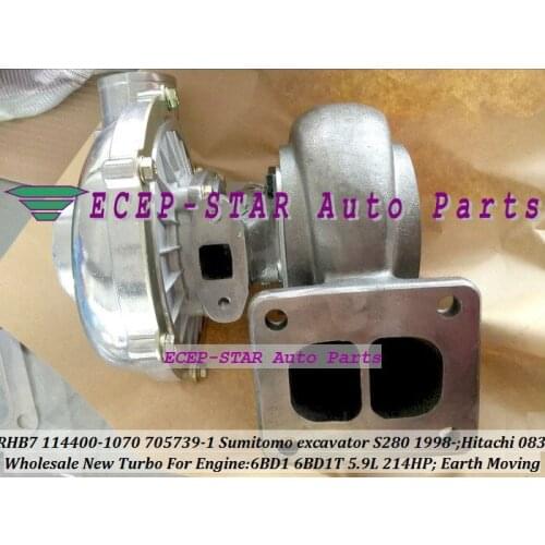 Turbo T04B 114400-1070 1144001070 705739-5001S 705739-0001 TB4150 For Sumbitomo 280 loader S280 Excavator For Hitachi 083 6BDIT