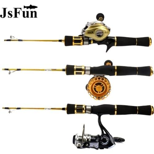 Ice Fishing Rod Winter Ice Fishing Rods 70cm Titanium Alloy Soft Tail Tip Winter Short Section Tent Pole Raft Fishing Rod YG56