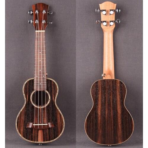 Soprano Ukulele !! Blackwood Top and Side and Back! укулеле 4 струны 4 strings Guitar With EVA hard Case