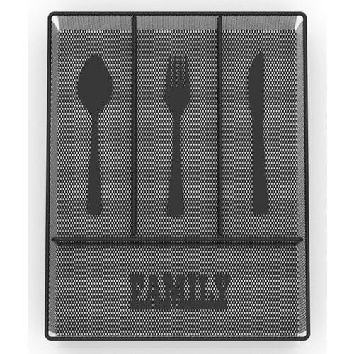 Teknotel Drawer Patterned In The Spoon Holder Matte Black