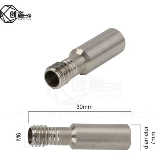 2/5/10 pcs Lot CR10 Special Throat Bowden PTFE Tube Long Thread For 1.75 mm Filament 3D Printers Parts Full Metal Part