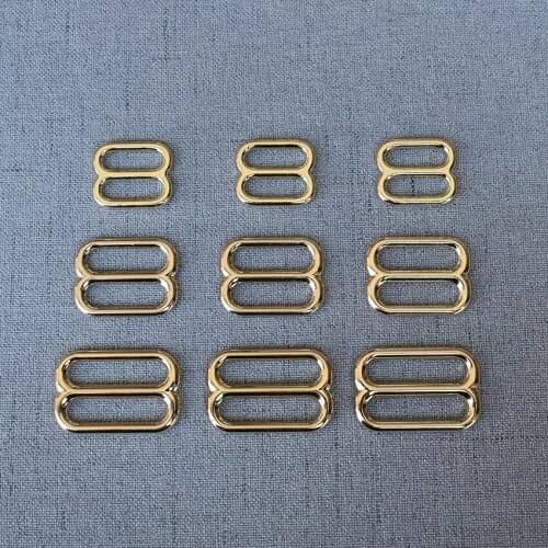 20 Pcs/Pack 15mm 20mm 25mm Metal Belt Buckle Tri-Glide Hardware Slider Adjuster For Bag Cat Collar Straps Pet Sewing Accessories