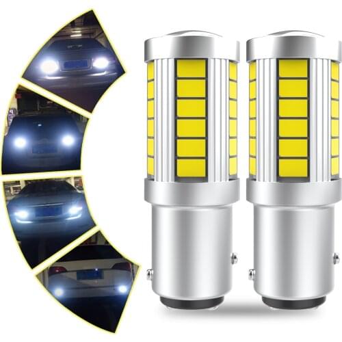 2X 1157 BAY15D S25 BA15S P21W 1156 led Bulb Auto Lamp LED Car Reversing Light White 12V For VW Passat B5 B6 Golf 4 2001-2010