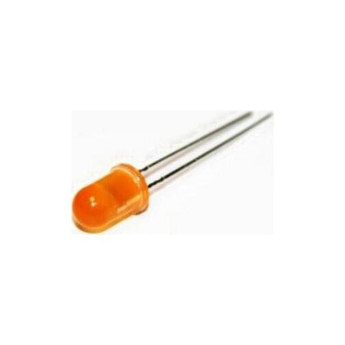 5mm LED Orange Diffused Round Light-Emitting Diodes Lamp Bead DIP Plug-in Through Hole Bulb Wide Angle 5 mm 100 pcs /lot