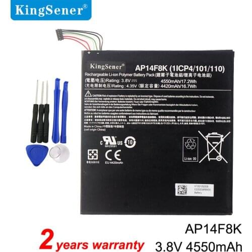 Kingsener AP14F8K Battery For Acer Iconia Tab A1-850 B1-810 B1-820 B1-830 W1-810 1ICP4/101/110 Tablet 3.8V 4550mAh