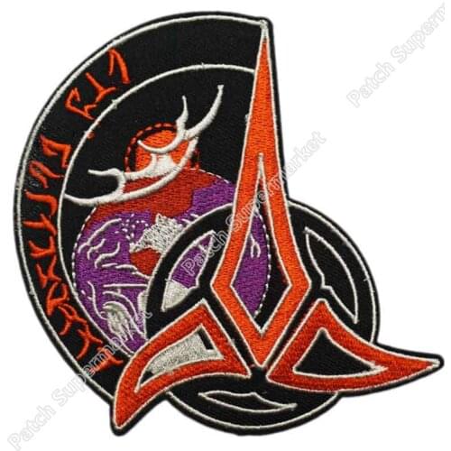 4" Klingon Brotherhood Trifoil Logo Movie TV Series Baseball Cap Iron On Sew On Patch Cosplay Comstume Free Shipping