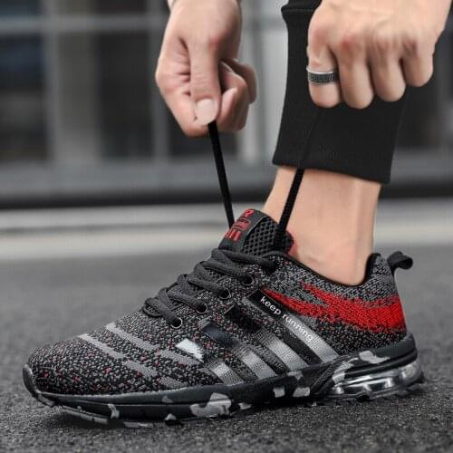 Brand mens golf shoes autumn mesh breathable golf sports training sports shoes large size 39-47 black white mens golf