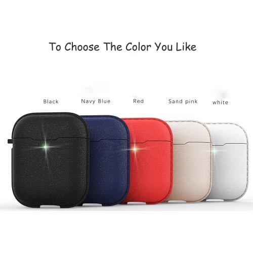 Case For AirPods AirPods 2 Funda Bluetooth Wireless Earphone Bag Shiny Brushed Cases For AirPods 1 2 Cover Headset Charging Box