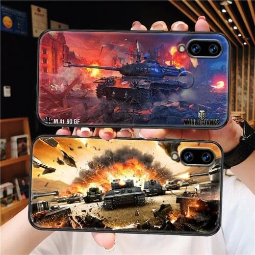 World of Tanks Game Phone case For Samsung Galaxy Note 4 8 9 10 20 S8 S9 S10 S10E S20 Plus UITRA Ultra black 3D hoesjes trend
