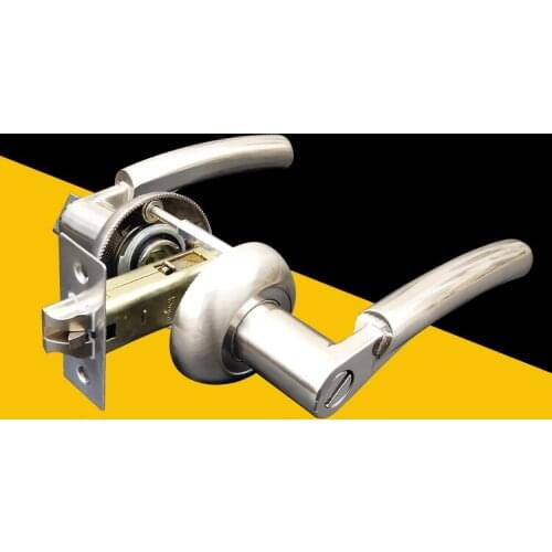 WSHYUFEI Zinc Alloy Home bathroom door lock No key needed Toilet door lock Balcony kitchen toilet lock Hardware Accessories