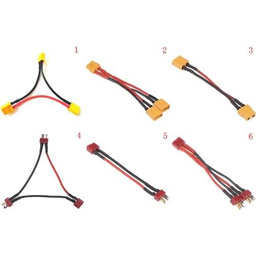 Battery Adapter Cable Y-shaped Harness Connector XT60 Series Line T Head XT60 Parallel Line Connectors/wiring