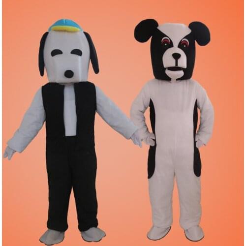 White Dog Mascot Costume Suits Adult Size Halloween Cosplay Party Game Dress Outfits