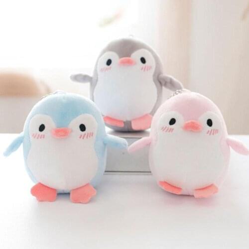 Lovely Penguin Animal Stuffed Doll Plush Toy Keychain Key Holder Bag Pendant