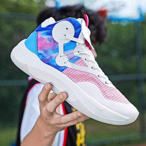 Men`s Professional Basketball Shoes Gym Athletic Shoes 2021 Brand Couple Sneakers Men Air Cushion Basketball Shoes Sports Shoes