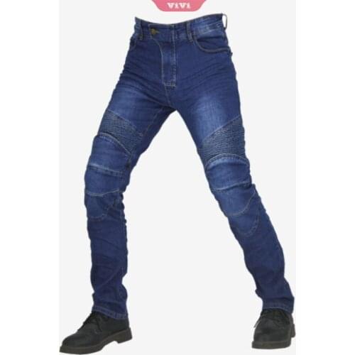 Mens Motorbike Motorcycle Protective Motocross Lining Armoured Padded Reinforced Biker Jeans Trouser Pant