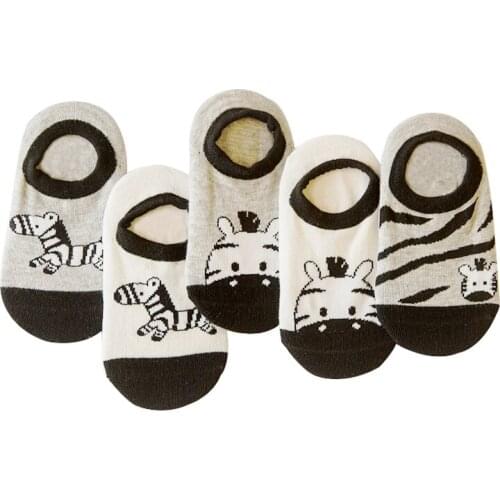 2019 Summer New Children Socks Cotton Cartoon Donkey Small Boys Girls Boat Socks Baby Socks