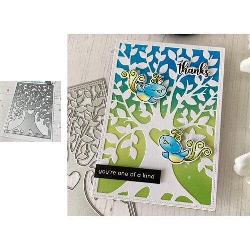 New Arrival Tree Branch Leaves Frame Metal Cutting Dies Craft Scrapbooking Handmade Mould Blade Punch Stencils Dies Cut Model