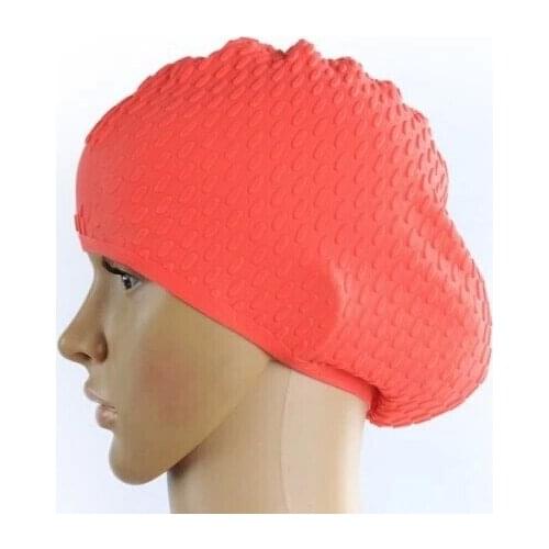 Wholesale High quality silicone Swimming Cap Water droplets cap elastic Diving cap