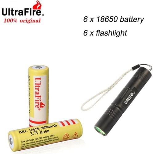 UltraFire 18650 original 3.7V 3600mAh rechargeable lithium ion battery high quality lithium lantern gift for flashlight toys