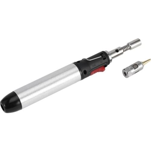12ml Gas Blow Torch Soldering Solder Iron Gun with Tool Tip Cordless Pen Burner Electronics DIY Tool
