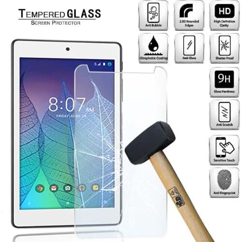 Tablet Tempered Glass Screen Protector Cover for Alcatel OneTouch Pop 7 LTE Full Screen Coverage Explosion-Proof Screen