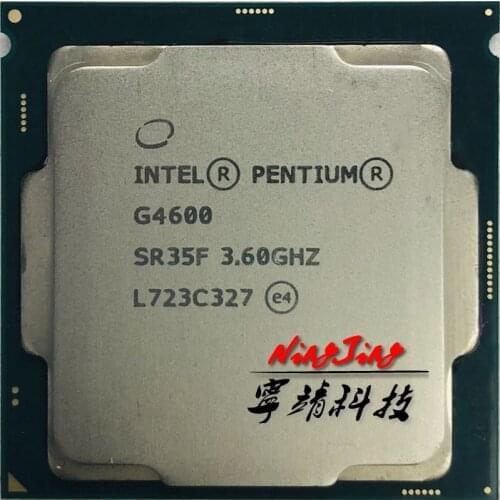 Intel Pentium G4600 3.6 GHz Dual-Core Quad-Thread CPU Processor 3M 51W LGA 1151