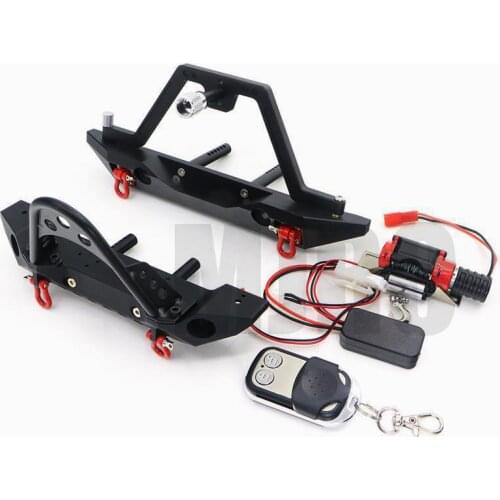 RC Metal Front Bumper for 1/10 RC Crawler Car Axial SCX10 Traxxas TRX4 D90 CC01 Upgrade Parts