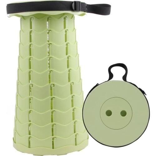 Catazer Retractable Stool Folding Chiar Outdoor Portable Stool Folding Chair Camping Stool Convenient Fishing Chair Foldable