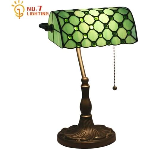 Chinese Retro Bank Desk Light Led E27 Classical Vintage Table Lamp Cafe Living/dining Room Bar Coffee Shop Restaurant Background