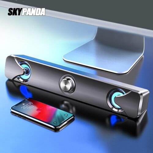 USB Soundbar Speaker 3.5mm AUX Input Wireless Combo Subwoofer Bass Computer Bluetooth Clumn