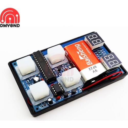 1-99 Levels DC 9V Memory Training Game Machine DIY Making Kit Funny LED Electronic Memory Game Console ABS+ Silicone Making