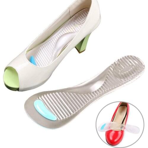 1 Pairs Silicone Gel Pad Shoes Insole Non-Slip Sandals High Heel Arch Cushion Support Woman Insoles Massage Shoes Cushion Pads