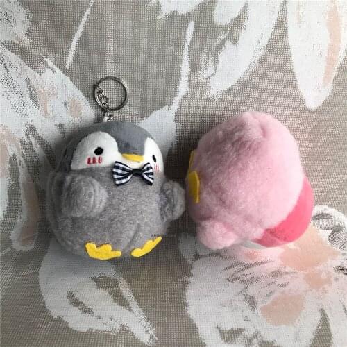 40PCS/LOT , NEW 8CM Approx. Little 4Colors- Penguin Plush Stuffed TOY , Kids Gift Key Chain Pendant